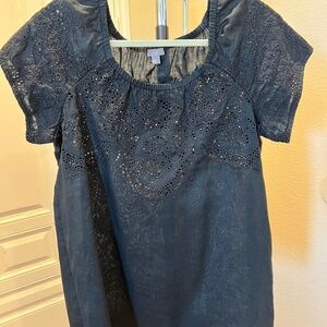 J Jill Women's Top, Size Medium, Color Black